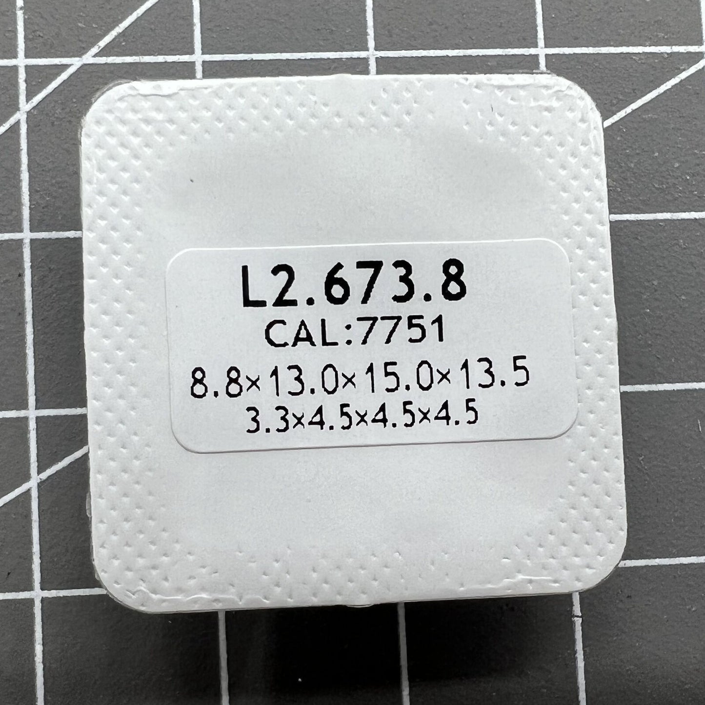 Blue polished watch hands without lume for ETA 7750/7751 movement, durable replacement.