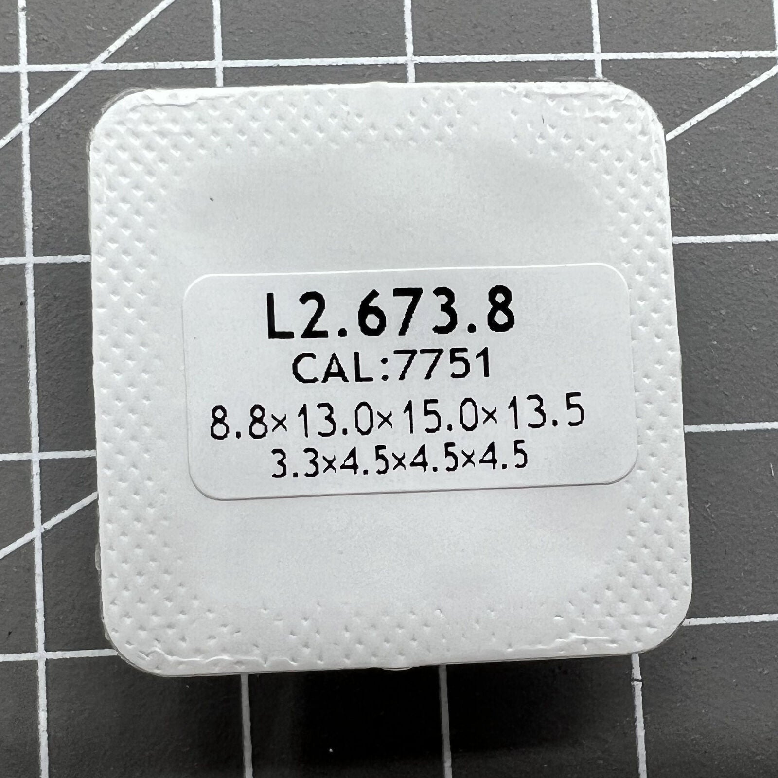 Blue polished watch hands without lume for ETA 7750/7751 movement, durable replacement.