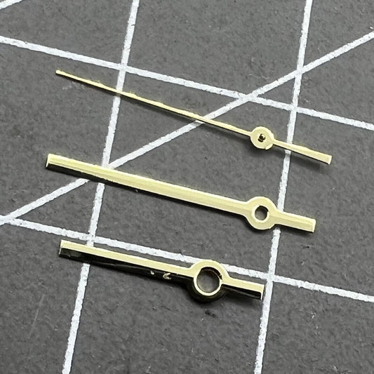Aiguilles de montre 12 mm, dorées, polies, sans luminescence, pour mouvement à quartz Ronda 515