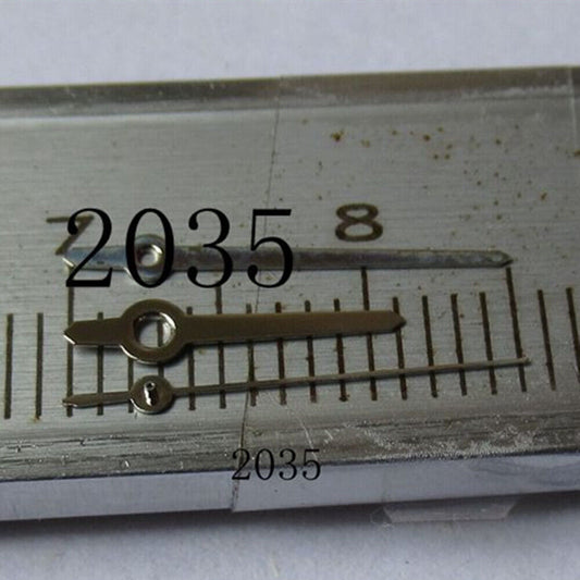Silver polished arrow-shaped watch hand for Miyota 2035, 2115, 2105, 2305, 2315 movements.