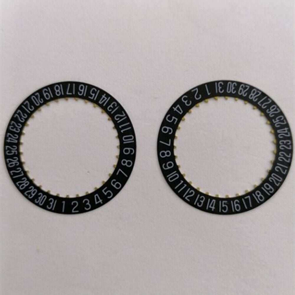 Disque de date générique noir Date@3/6 pour mouvement <tc>ETA</tc>2824-2 2892