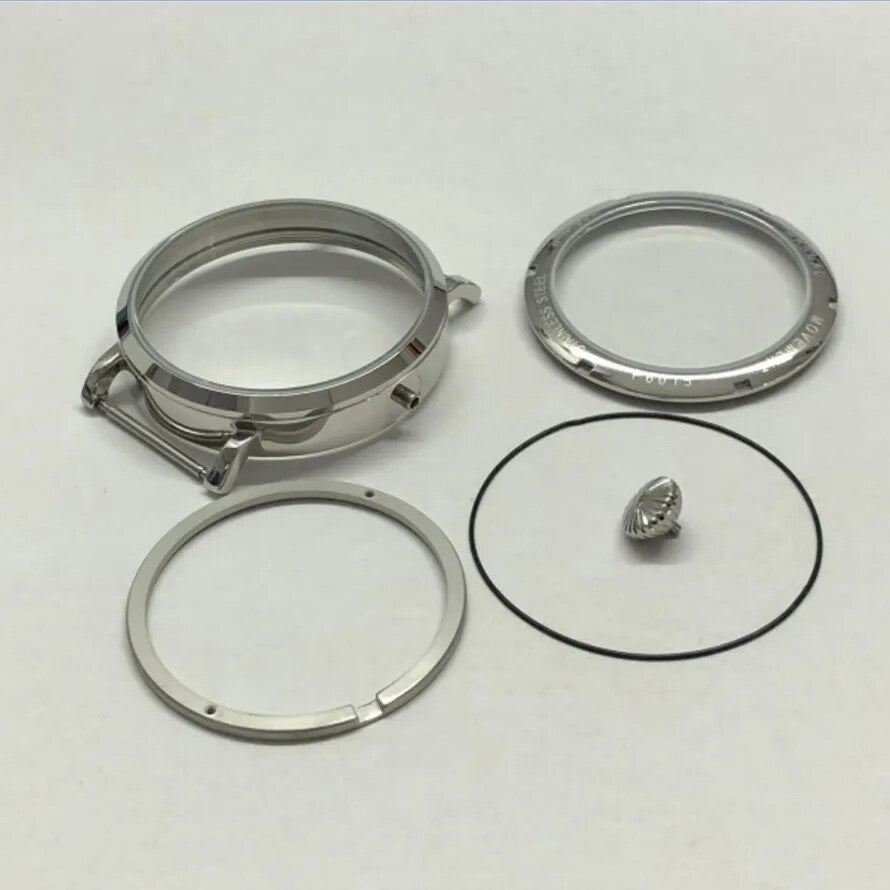 46mm 316L stainless steel watch case, designed for ETA6497/6498 and ST3600/3621 movements.