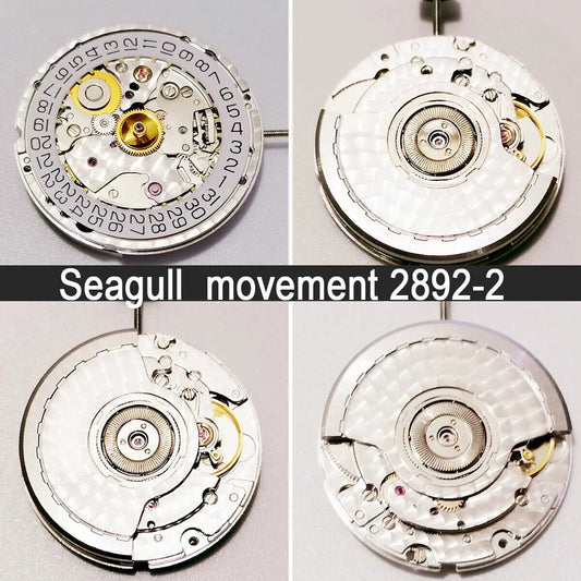 Tianjin Seagull 2892-2 watch movement with single calendar date at 3 o'clock, precision watch part.