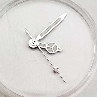 Green luminous watch hands for NH35A/NH36A movement, precise 7.75x12x13mm design.