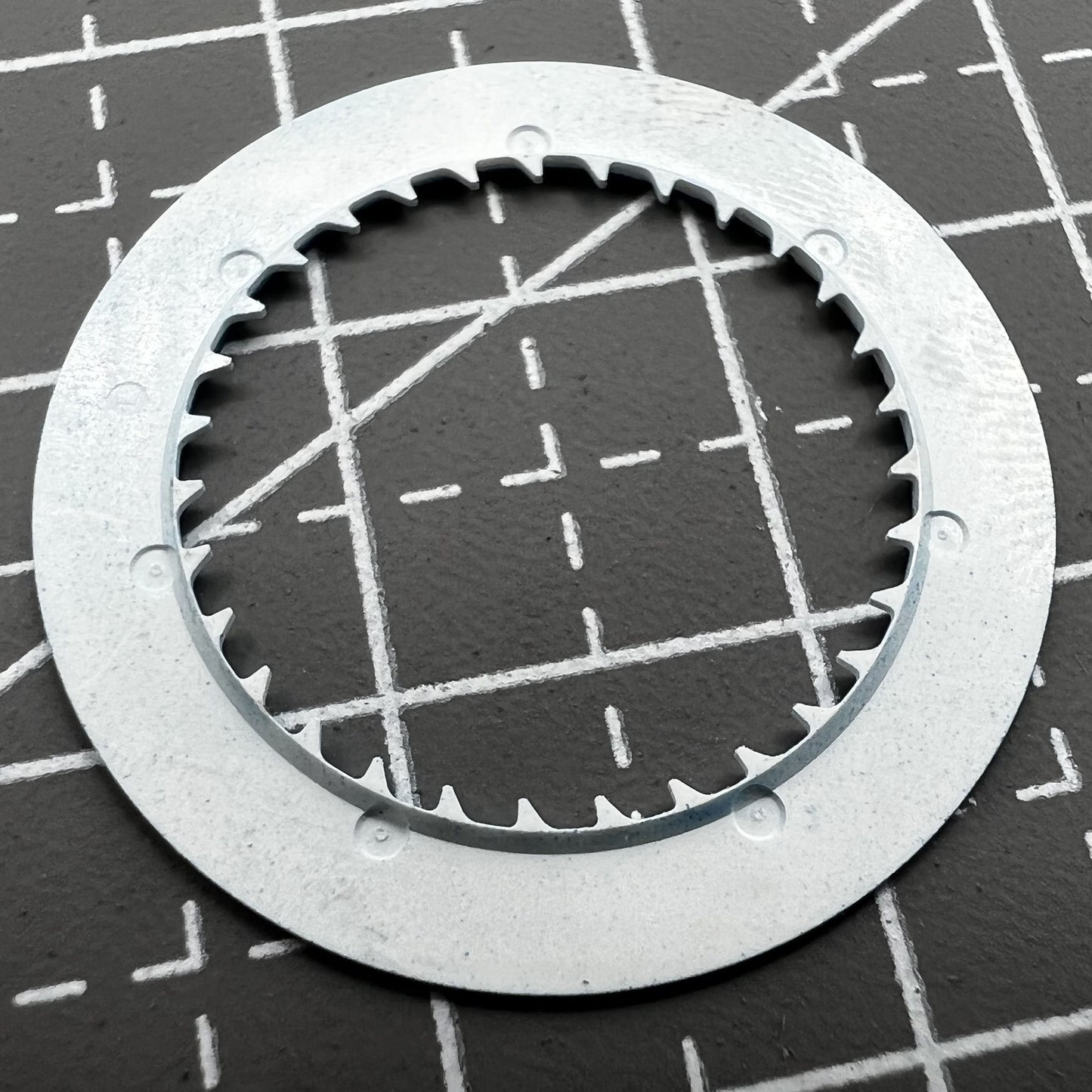 Blaues Zifferblatt Weißes Datumsscheibenrad für NH36 NH35 Uhrwerk Datum Krone Position 3 8