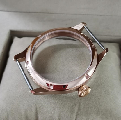 44mm 316L Watch Case Sapphire Glass for Seagull ST3600/ST3621/ETA6497/ETA6498