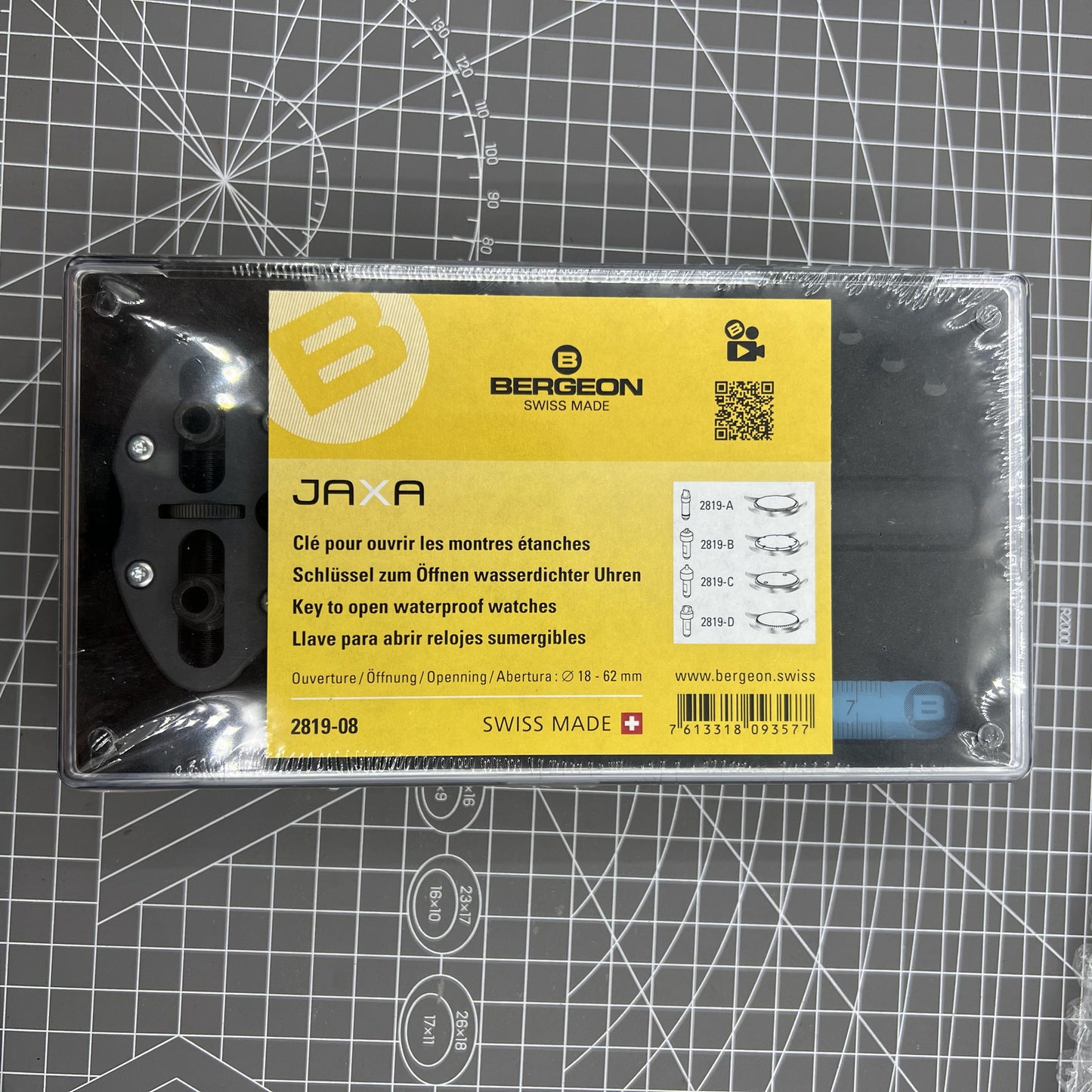 Bergeon Maxi Jaxa Uhrwerk Öffner Swiss Made Modelle 2819 08 Wasserdichtes