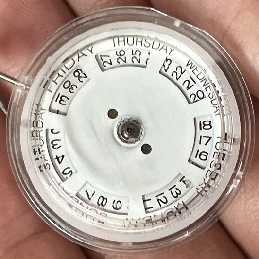 Brandneues automatisches mechanisches Uhrwerk 8205 DG2813 Ersatz für Tag und Datum, Silber