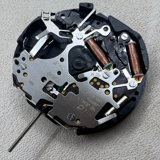 Japan Hattori(Epson) VD53 Watch Quartz Movement Black Disk HCP3