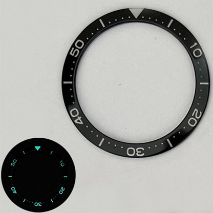 40.3mm green and blue C3/BGW9 lume diving bezel insert for precise watch repair and durability.