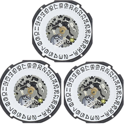Hattori Epson TMI AL32 AX32 Watch Quartz Date At 3/6 Japan Movement 3PCS/Pack