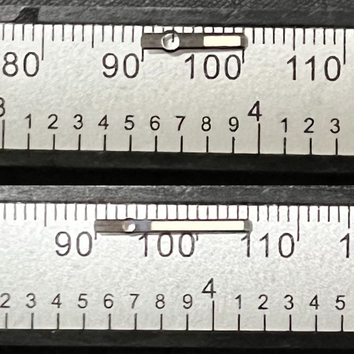 Aiguilles de montre de plongée lumineuses vertes C3 12 mm avec garniture argentée pour SKX/SBBN NH35A/NH36