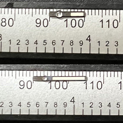 Aiguilles de montre de plongée lumineuses vertes C3 12 mm avec garniture argentée pour SKX/SBBN NH35A/NH36