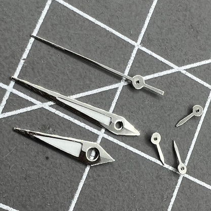 Aiguilles de montre 11,5 mm, garniture argentée, vertes et lumineuses, pour VX3J, VX9J, VX7J, VX3N, VX9N, VX42 