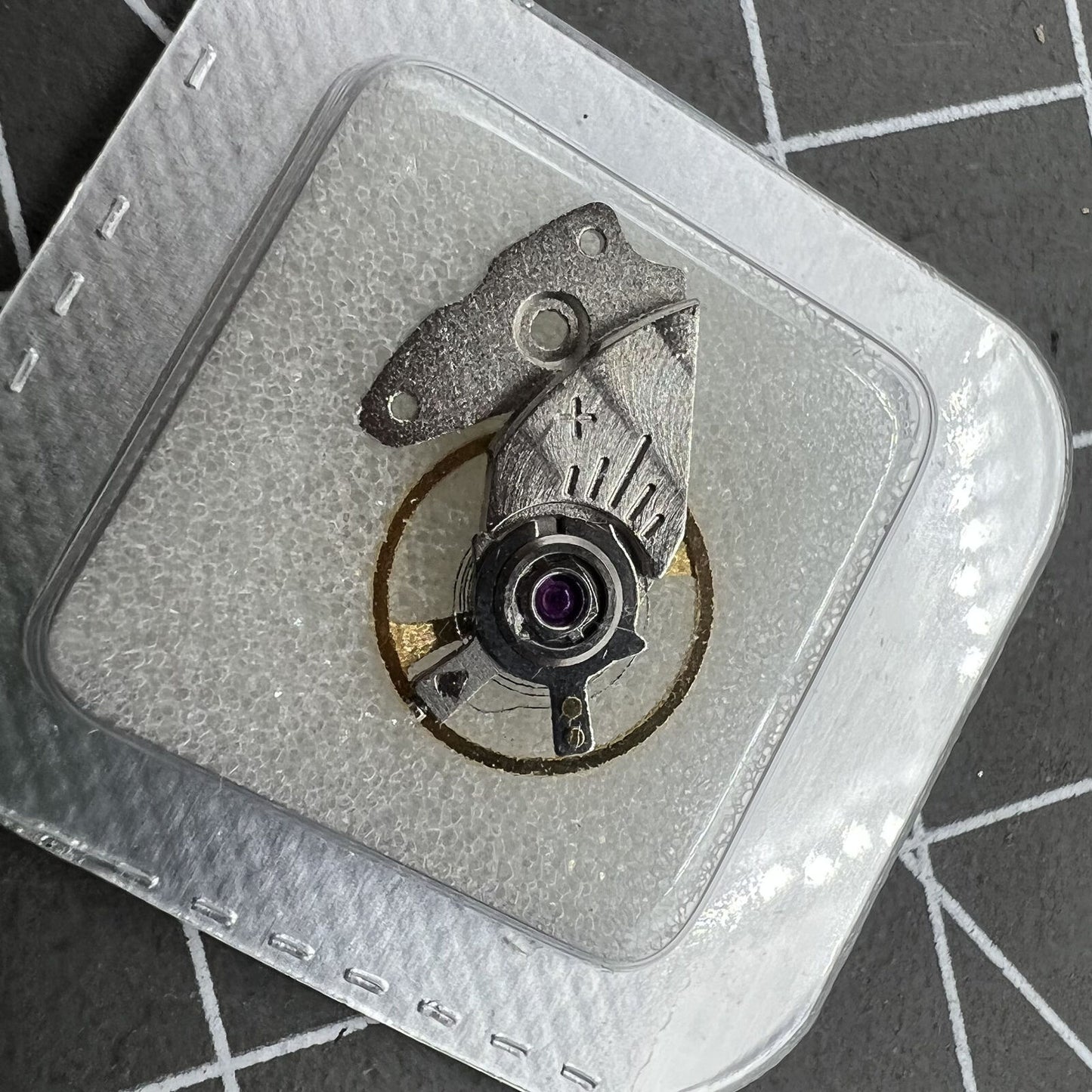 Japan Balance Wheel with Splint for Miyota 9015, precision watch component enhancing timekeeping accuracy.