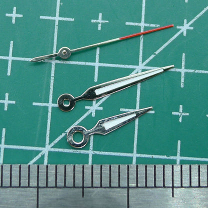 Luminous arrow-shaped watch hands by P1-H2-C1 for Miyota 2035, ensuring bright, precise time reading.