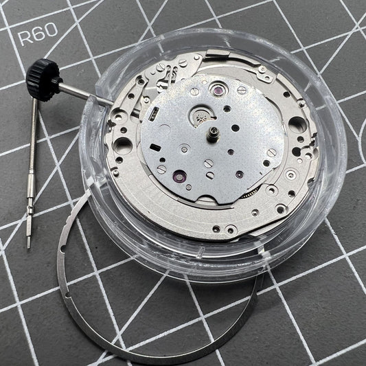 Miyota/Citizen 9039 automatic mechanical movement showcasing elegant 3-hand watch mechanism without calendar function.