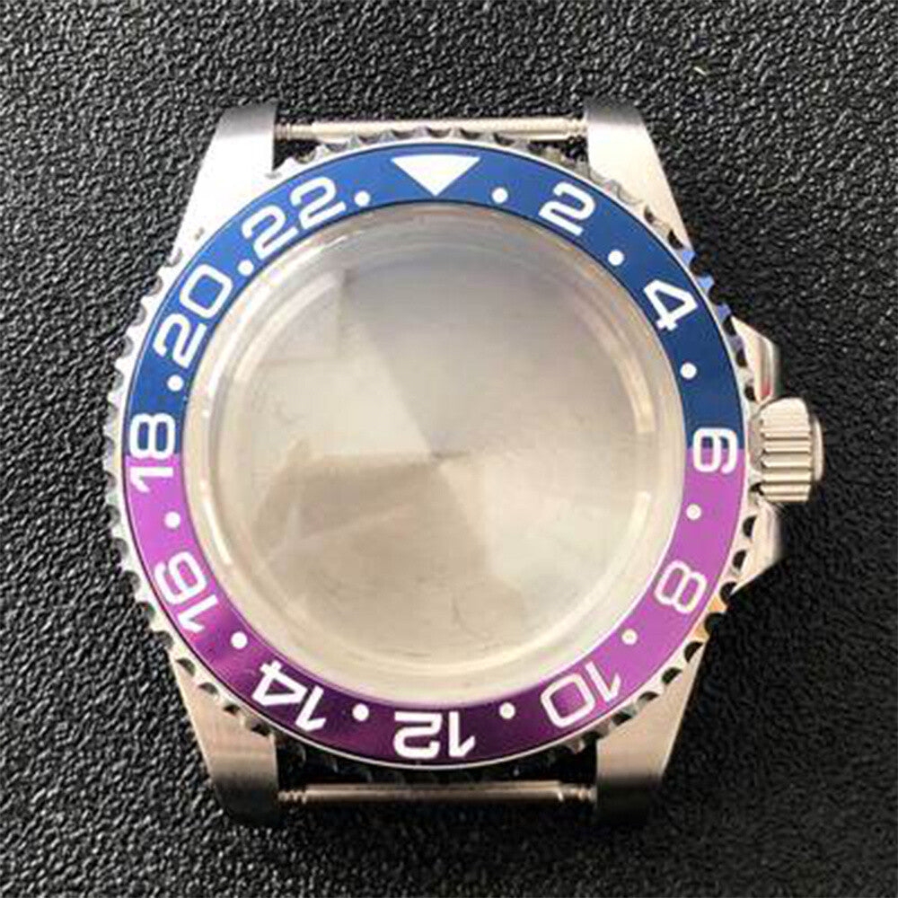316L Edelstahl Uhrengehäuse SUB Convex Saphirglas 40mm Für NH35/NH36 