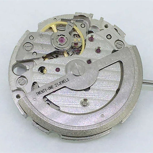 Miyota / Citizen 82S7 silver plated automatic mechanical watch movement from Japan, precision engineering.