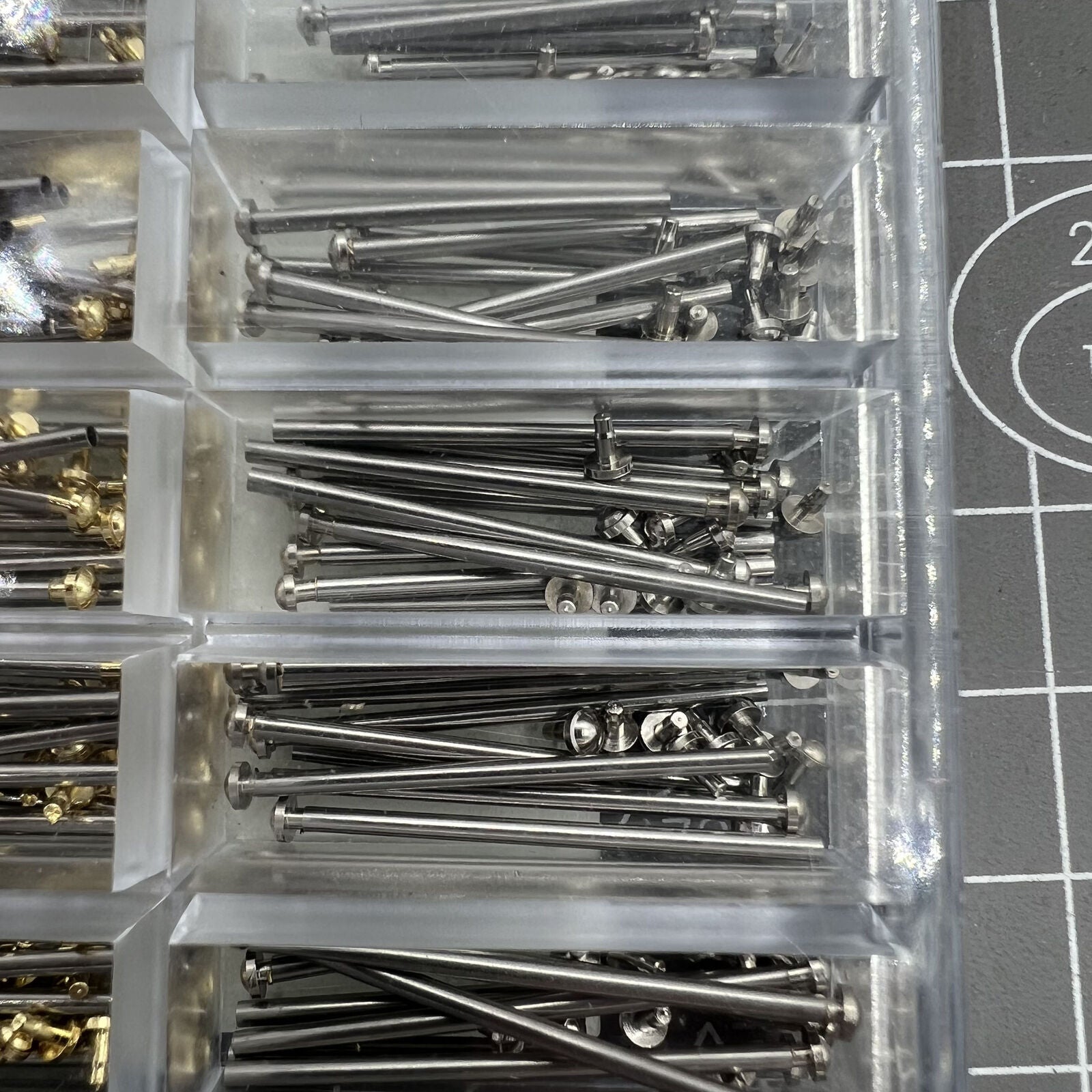 200PCS watch strap screws and link pins kit, assorted sizes 10-28mm for precise band repairs