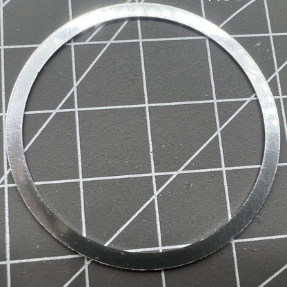 38,5 mm Aluminiumlegierung, weißer Ring + schwarze Schrift, Uhrenlünette für Omega Speedmaster