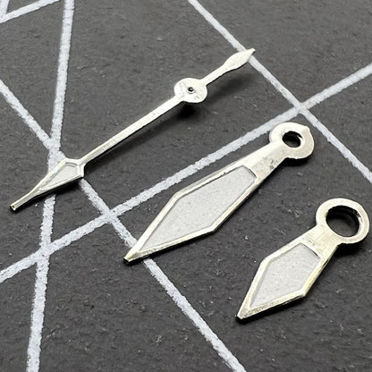 2er Set Silber Leuchtzeiger Uhr für Miyota 2035 Quarzwerk