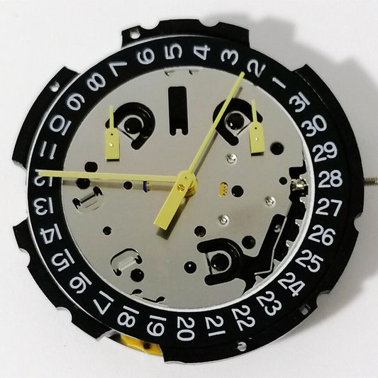 ETA G10.212 Swiss quartz watch movement with 3 hands and date display at 3 o'clock slot