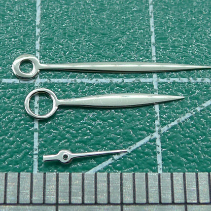 Silver watch hands set compatible with Seagull ST3600/ST3621 and ETA6497/6498 movements, precision crafted.