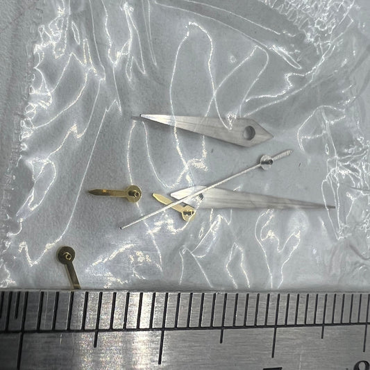 Aiguilles de montre 11,5 mm, finition argent mat, forme de flèche, pour VX3J, VX9J, VX7J, VX3N, VX9N 