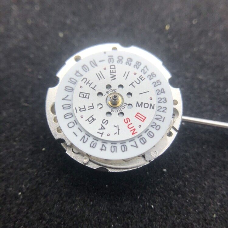 Miyota 6T51 silver plated automatic watch movement showcasing precise Japanese mechanical engineering