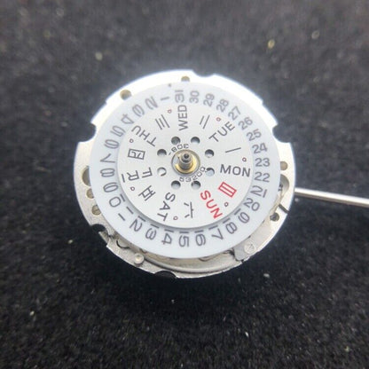 Miyota 6T51 silver plated automatic watch movement showcasing precise Japanese mechanical engineering