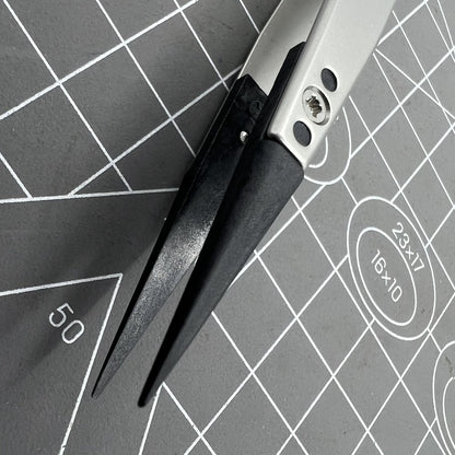 Swiss Bergeon 6571-CFR-3 precision tweezers with CFR 3 ends for delicate watch repair and assembly tasks.