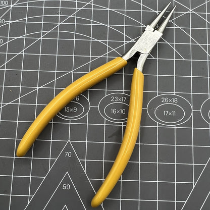 Swiss Bergeon 2512 smooth jaw round nose pliers for precise watch accessory repairs and adjustments.