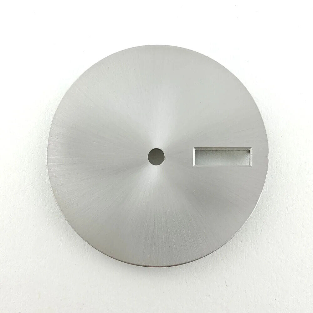 28.5mm solid color metal watch dial, designed for NH36 movement, no lume finish.