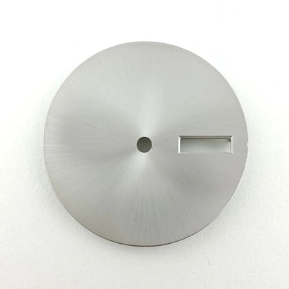 28.5mm solid color metal watch dial, designed for NH36 movement, no lume finish.