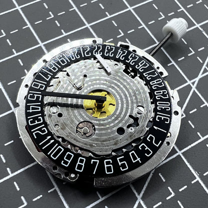 Swiss ISA Multifunctional Quartz Watch 8176 2050 with small seconds subdial at 2 o'clock, sleek design