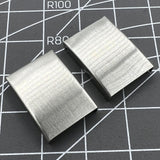 9 Sizes 18 PIECES 3 Folded Watch Strap Bracelet Buckles Silver Extender