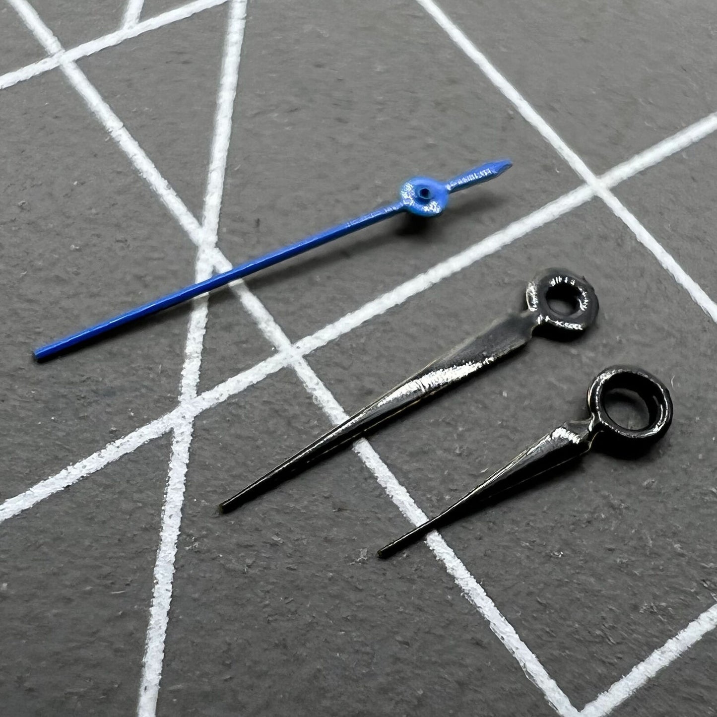 Blue second hand watch hands set, compatible with Miyota 2035, 2115, 2105, 2305 movements.