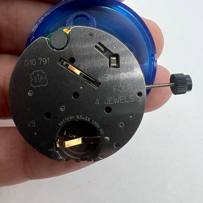 Swiss Made Original ETA G10.791 quartz movement, multifunctional watch accessory for precise timekeeping.