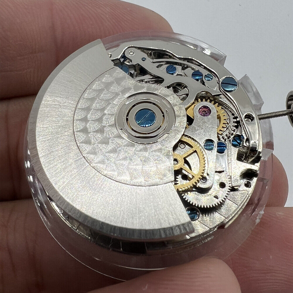 Tianjin Seagull ST1940 automatic watch movement with small second, showcasing precision Chinese craftsmanship.