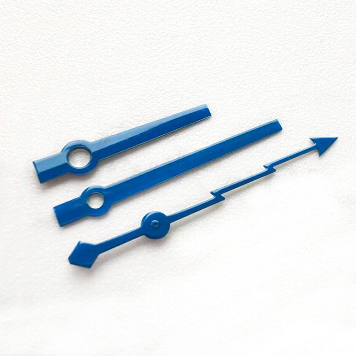 Blue painted no lume watch hands set for 3135 3235 3230 mechanical movement.