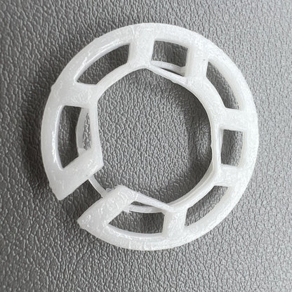 Set of 2 Miyota 2035-compatible watch case mount spacers, 3.6mm height, 30mm diameter.