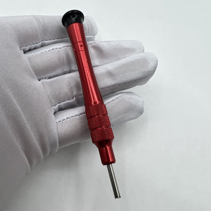 RICHARD MILLE 2.75mm RM screwdriver blade close-up for precise strap and bezel screw adjustments