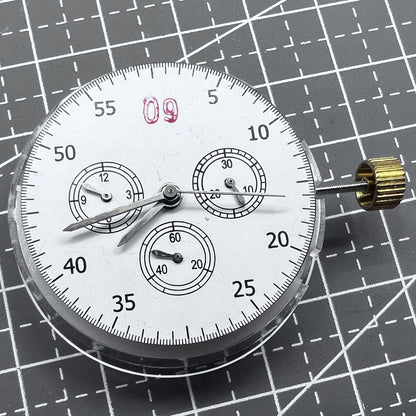 Hergestellt in China 7750 Automatisches Chronographenwerk @3 @6 @9 ETA 7753 Konfiguration