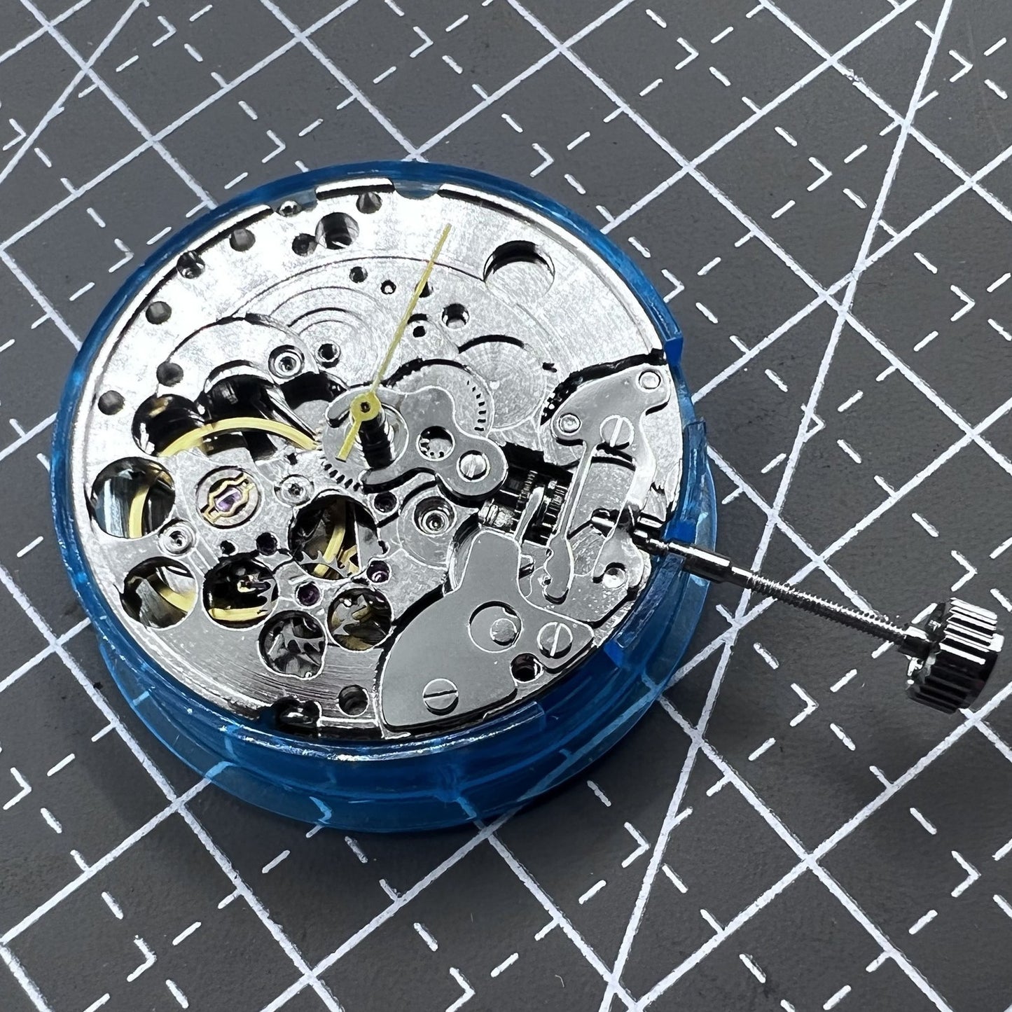 Automatisches mechanisches Uhrwerk Tianjin ST16 Silber Hollow