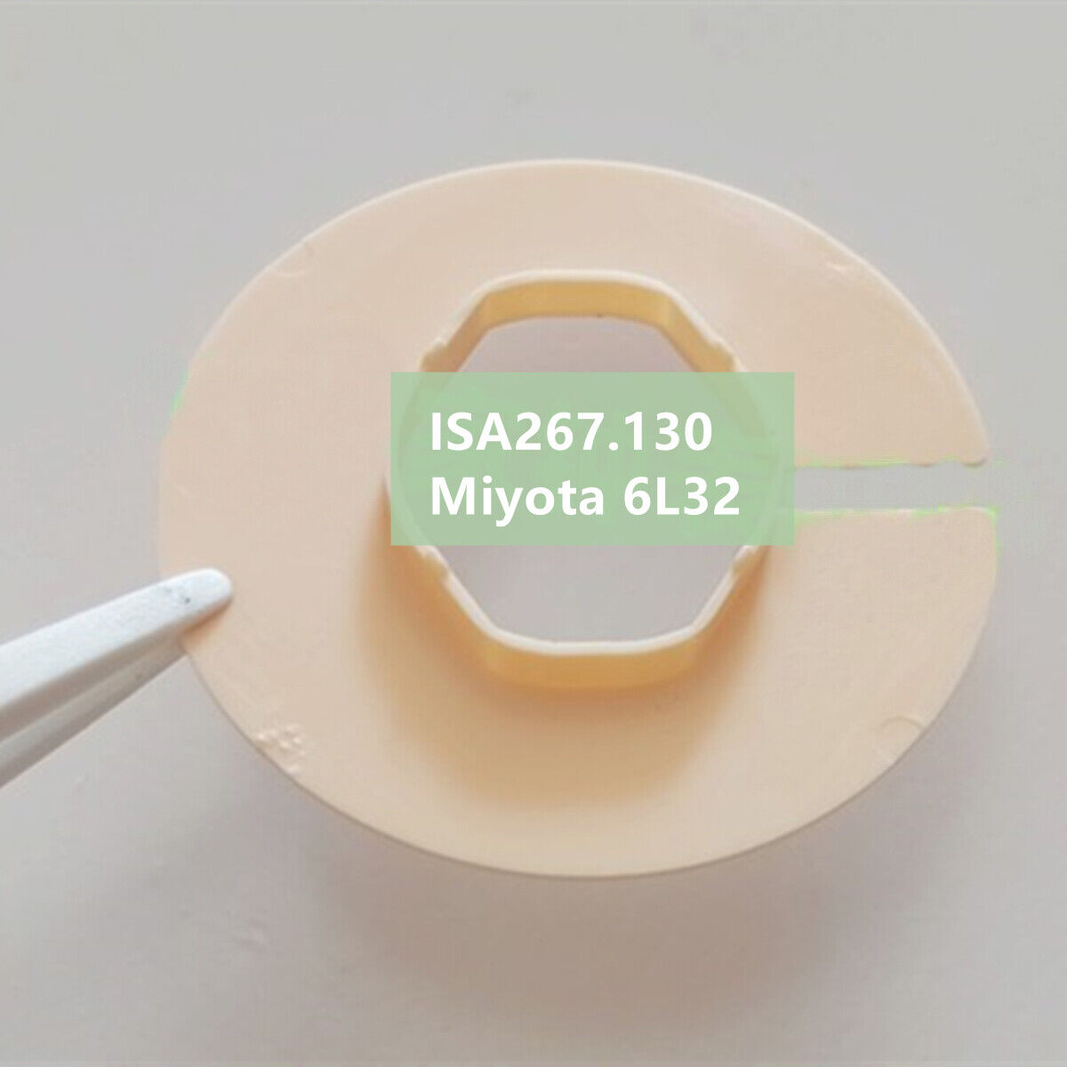 Durable watch case mount spacer ring for Ronda 763-1 and Miyota 6L32 movements, perfect fit accessory.