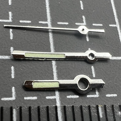 2er Set Silberne Leuchtzeiger Für Miyota 2035 Uhrwerk P1-H2-C14