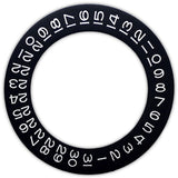 Black Background White Font Date Wheel Overlay for ETA2824 2836 Movement