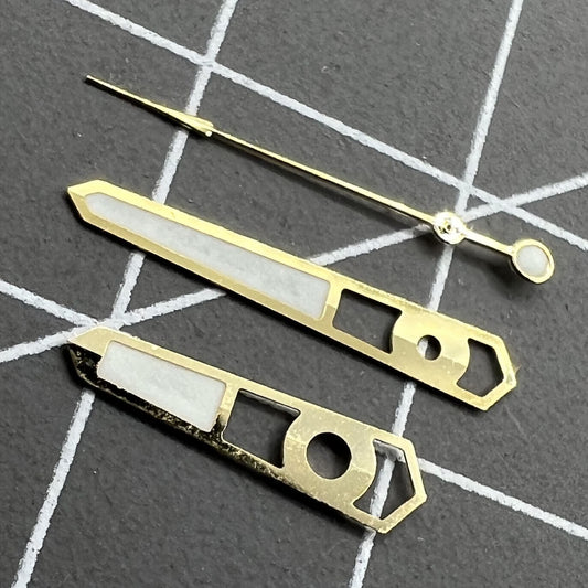 13 mm hohle, goldene Zierleisten, blaue Leuchtzeiger für mechanisches Uhrwerk NH35 NH36 
