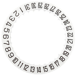 White Special Font Date At 6 Date Disk Wheel Date Wheel for Miyota 8215 Movement